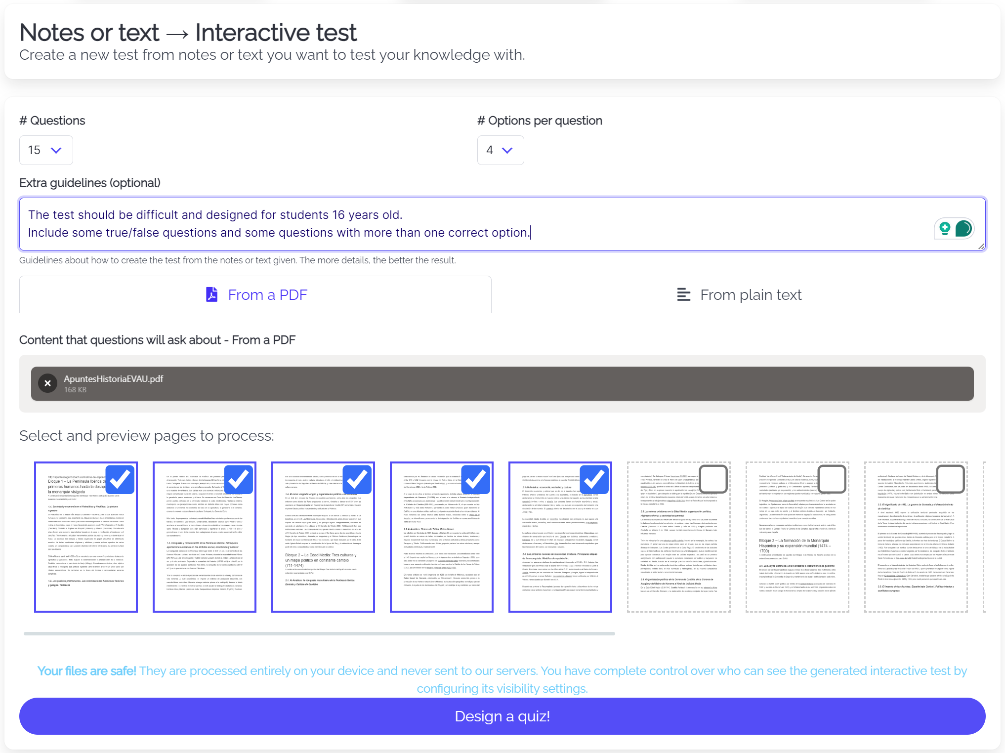 Upload PDF